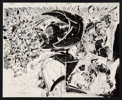 Original Art from Curse of the Spawn #24 (1998) Pages 20-21 Pencils by Clayton Crain, Specific Inker Not Credited | mycomicshop.com