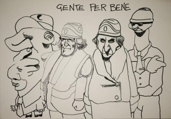 Lot 92 - TANINO LIBERATORE - FILIPPO SCOZZARI- ANDREA PAZIENZA - Gente per bene | Capitolium Art