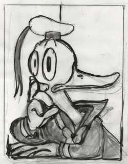Tony Fernandez, Disney Artist | Donald Duck Inspired By Picasso’s Art - Original Sketch - Tony Fernandez Signed - Original Artwork | Catawiki