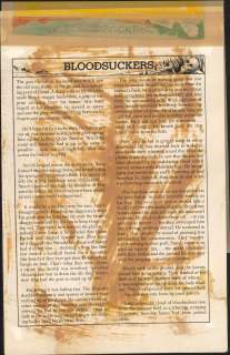 BLOODSUCKERS, THE VAULT OF HORROR #40, SP Text Story, Art (1954-55) | Russ Cochran