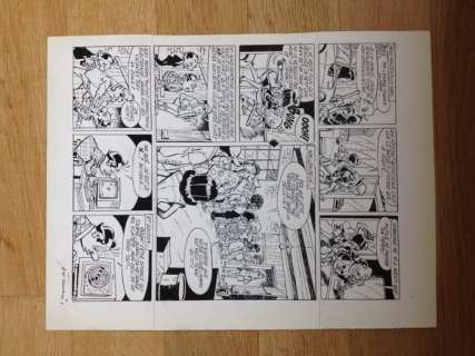 Attanasio, Dino | Original page (p.8)  - Spaghetti  - Charter pour l’enfer  - (1986) | Catawiki