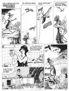 Planche originale 9 de DRACURELLA tome 2 par JULIO RIBERA