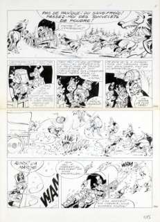 Sandron - GODAILLE ET GODASSE Encre de chine pour la planche 39 de l‘album