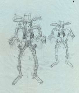 Morris | Lucky Luke, projet de 4ème plat à la mine de plomb réalisé pour les albums de Lucky Luke de 1964 à 1967. Dessin dans son coffret de luxe (Lucky Luke, Croquis inédits), limité à 20 exemplaires (édité par Huberty & Breyne). | Septimus