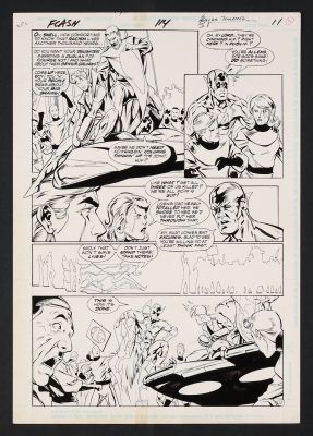 Jose Marzan Jr. , Oscar Jimenez | Original Art from Flash #114 (1996) Page 11 Pencils by Oscar Jimenez, Inks by Jose Marzan Jr. | mycomicshop.com (Buy It Now)