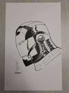 John Romita Jr And Klaus Janson | Invincible Iron Man - John Romita Jr pencil and Klaus Janson Inks Big Size A3 - Page volante - Exemplaire unique - (2022) | Catawiki