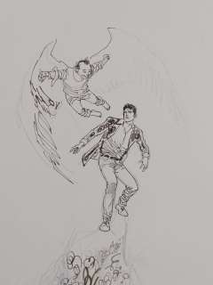 Giovanni Freghieri | Giovanni Freghieri - Dylan e L’Angelo - Page volante - Exemplaire unique | Catawiki