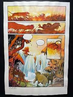 Reculé, Henri / de Moor, Johan | Reculé, Henri / De Moor, Johan - Planche originale couleur - Le Dernier livre de la jungle T1 - L’Homme - (2004) | Catawiki