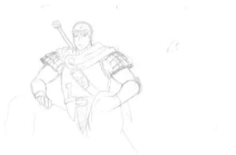 MIURA Kentaro - Berserk - 3079 – Berserk : l’âge d’or – Guts – Crayonné