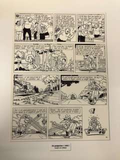 Studio Vandersteen - Paul Geerts | Studio Vandersteen / Paul Geerts - Originele pagina (p.24) Suske en Wiske 225 - De goalgetter - (1990) | Catawiki