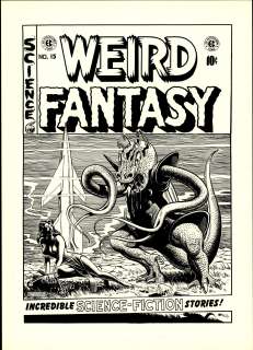 Feldstein - WEIRD FANTASY NO. 15, Cover (early 1970s) NO RESERVE! | Russ Cochran