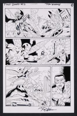 Ron Williams | Original Art from First Guard #2 (2026 G-Man Comics) Page 10 Pencils and Inks by Ron Williams | mycomicshop.com