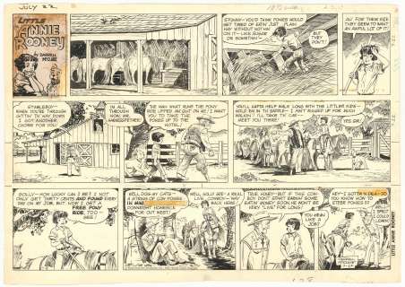 McClure - LITTLE ANNIE ROONEY, Original Sunday Page, (07/22/1962) | Russ Cochran