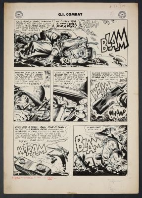 Joe Kubert | Original Art from GI Combat #52 (1957) Page 5 Pencils and Inks by Joe Kubert | mycomicshop.com (Buy It Now)