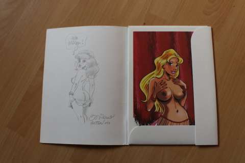 Di Sano, Bruno | Di Sano - Portfolio - Mes Ex-Libris "Pin-up" + dédicace - avec 9x Ex-libris - Page volante - (2009/2022) | Catawiki