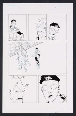 Ryan Ottley | Original Art from Invincible #18 (2004) Page 19 Pencils and Inks by Ryan Ottley | mycomicshop.com (Buy It Now)