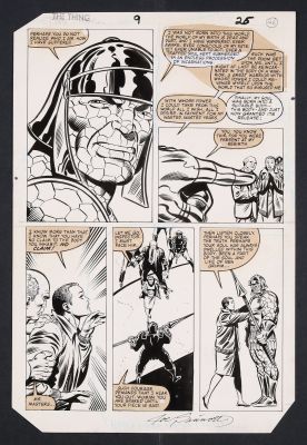 Joe Sinnott, Ron Wilson | Original Art from The Thing #9 (1984) Page 26 Pencils by Ron Wilson, Inks by Joe Sinnott | mycomicshop.com