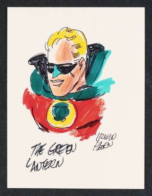 Irwin Hasen | Alan Scott Green Lantern Sketch | mycomicshop.com