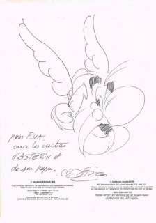 Uderzo, Albert | Original dedication drawing  - Asterix  - [c. 1975] | Catawiki