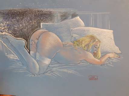 Luca Raimondo | Luca Raimondo - " Illustrazione originale firmata" - Page volante - Exemplaire unique - (2022) | Catawiki