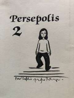 Satrapi | Satrapi, Marjane - Dessin original dédicacé - Persepolis - (2001/2001) | Catawiki
