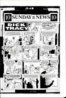 Gould - DICK TRACY, Sunday Black & White Proof (11/10/1957) | Russ Cochran