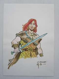 Christian Verhaeghe - Christian Verhaeghe - Originele tekening in kleur De schemerzwervers