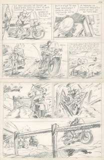 Tillieux | Jess Long, Les nouveaux négriers, planche originale préparatoire à la mine de plomb. | Septimus