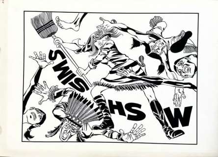 Crepax, Guido | Crepax, Guido - original illustration "Swish" | Catawiki