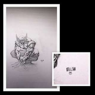 Keu Cha Signed Original Wolverine Comic Sketch | Taurus Auctions