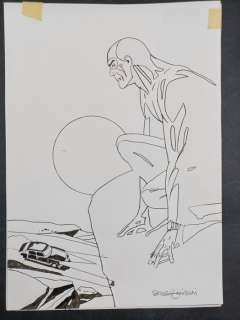 Sergio Zaniboni | Diabolik - Zaniboni - Preliminare per dipinto + Copia Fotostatica - Page volante - Exemplaire unique | Catawiki