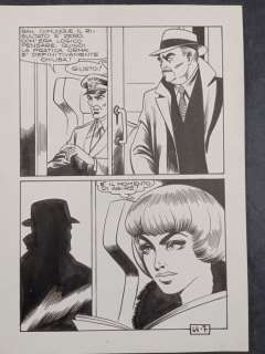 Magnus & Bunker | Kriminal n. 44 - Magnus & Bunker - Tavola Originale "Quattro Croci" - Page volante - Exemplaire unique - (1966) | Catawiki