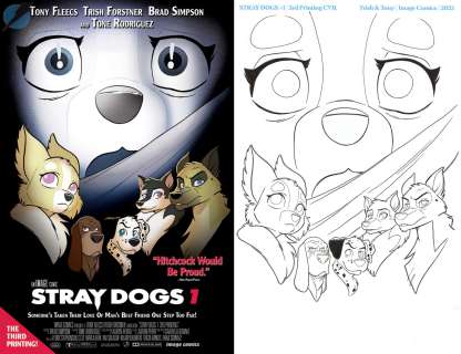 Tony Fleecs Trish Forstner - stray dogs issue 1 page cover
