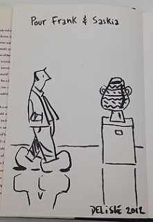 Guy Delisle - Pyongyang - A Journey in North Korea - met originele tekening Guy Delisle - Cartonné - EO - (2005)