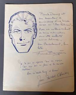 Francis Bergese | Buck Danny - Dessin dédicacé de Buck Danny par Bergèse - (1984) | Catawiki