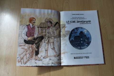 Carin / Rivière / Borille | Victor Sackville T2 - Le Code Zimmermann 2 + dédicace couleur - C - EO - (1986) | Catawiki