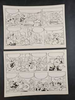 Autori Disney | Autori Disney - 2x Tavole Originali Consecutive "Paperino e il Tappeto Aureo" - Page volante - (1996) | Catawiki