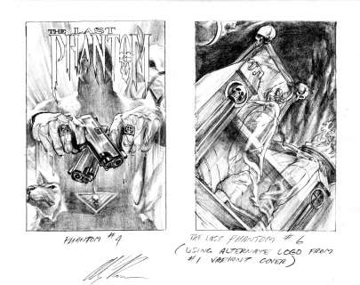 LAST PHANTOM, THE Cover Rough | ComicConnect