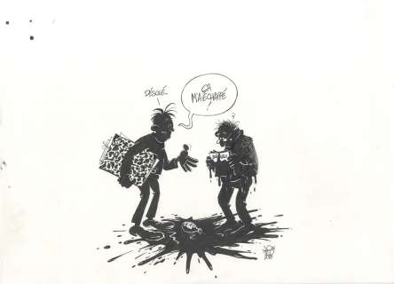 JOTED / Nicolas Sjöstedt, illustration "Le Galeriste", "Liquidation Totale" | Galerie Neuf