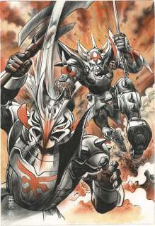 Masami Watanabe Hand-Drawn Color Illustration "Gaiden Samurai Trooper" | Mandarake (Big Web)