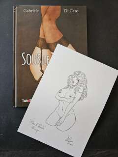 Di Caro, Gabriele | Sous le paradis - Avec dessin original signé par Gabriele Di Caro sur une feuille - Format: 21 x 29 cm. - Réédition - (2019) | Catawiki