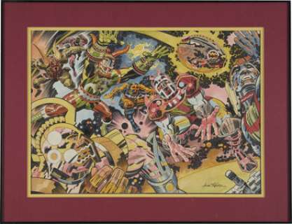 Jack Kirby Pro Magazine "Out of Mind’s Reach"  Illustration Original Art (NFL, 1972). First and ten, - | Heritage