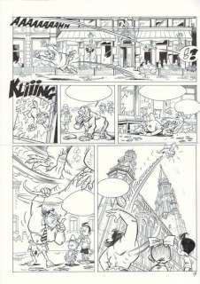 Krings, Jean-Marc | Bob et Bobette - Planche originale - Bob & Bobette (Hommage) T3 - Le Reboutant rebouteux - (2019) | Catawiki