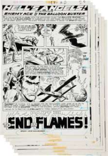Frank Thorne Star Spangled War Stories #183 Complete 7-page Enemy Ace vs. Balloon Buster Story "Hell‘s -