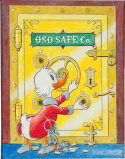 Carl Barks Barks Treasury - The Art of Carl Barks "No Peeking" Illustration Original Art (Applewood - | Heritage