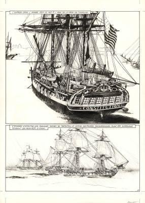 Franck Bonnet | USS Constitution - Livre II - Il y a deux justices en mer, celle des gradés et celle des sans grades (T.2) - Planche originale n°19 | Daniel Maghen
