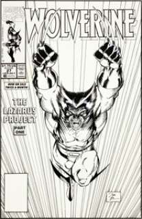 Jim Lee Wolverine #27 Cover Original Art (Marvel, 1990). If you are in dire need of an insanely iconic cover - | Heritage