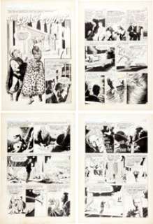 Al Williamson, Angelo Torres, and Roy Krenkel Blast-Off #1 Partial Story "The Space Court" Original Art -