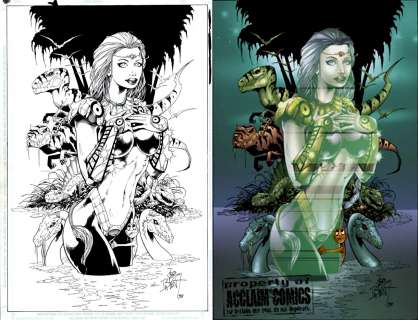 Jim Balent - acclaim comics published babe pinup (sold live on the romitaman art drop podcast on 10-9-2021)