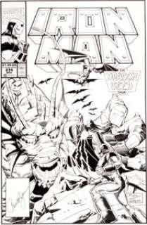 Paul Ryan and Bob Wiacek Iron Man #274 Cover Original Art (Marvel, 1992). Shellhead and Mandarin face the -